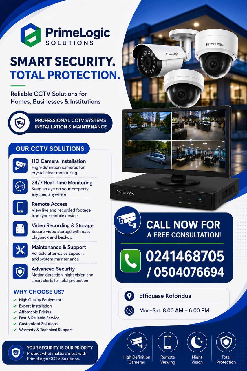 PrimeLogic CCTV solutions flyer